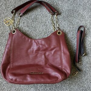 Brown leather Michael Kors handbag